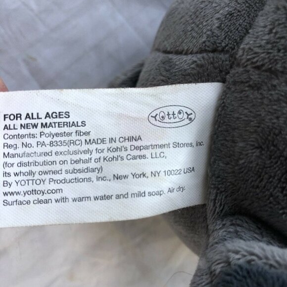 Kohl’s Cares Gray Elephant 10” Plush Stuffed‎ Animal 2016 - Picture 6 of 6